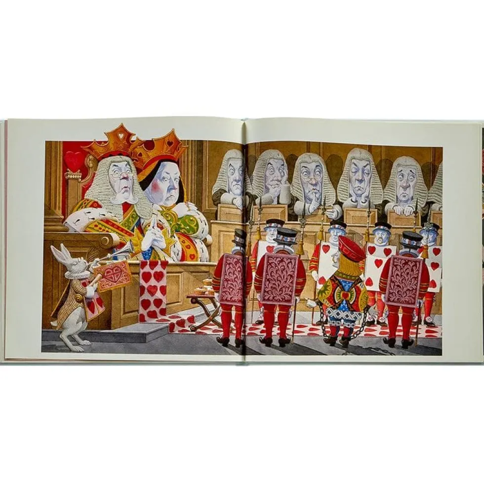 Alice's Adventures in Wonderland Book in Ice Bonded Leather
