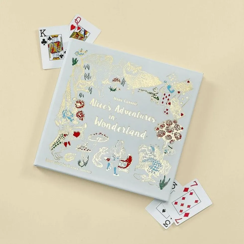 Alice's Adventures in Wonderland Book in Ice Bonded Leather