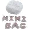 Alphabet Plush Mini Set - Rhino Grey Letters with Light Grey Bag