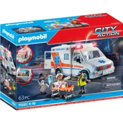 Ambulance with Lights, Accessories and 3 Figures