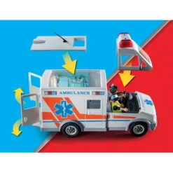 Ambulance with Lights, Accessories and 3 Figures