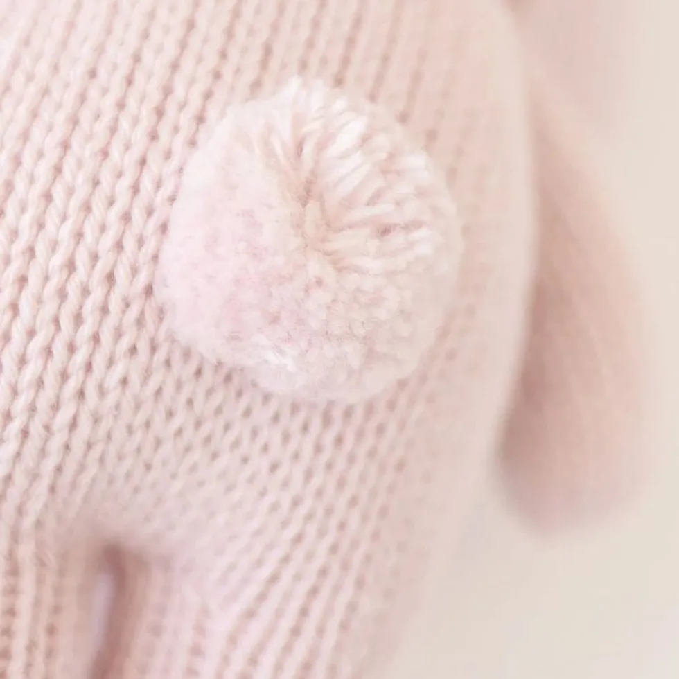 7" Baby Bunny (Lilac) Hand-Knit Doll
