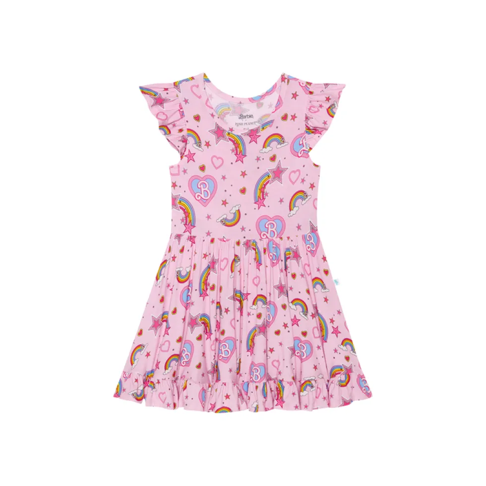 Barbie Star Power - Cap Sleeve Ruffled Twirl Dress