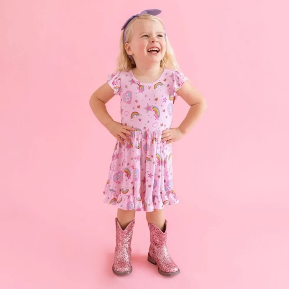 Barbie Star Power - Cap Sleeve Ruffled Twirl Dress