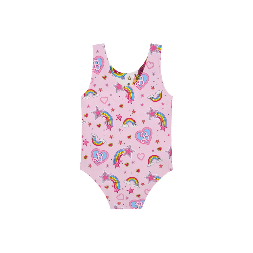 Barbie Star Power - Kids Reversible One Piece Swimsuit