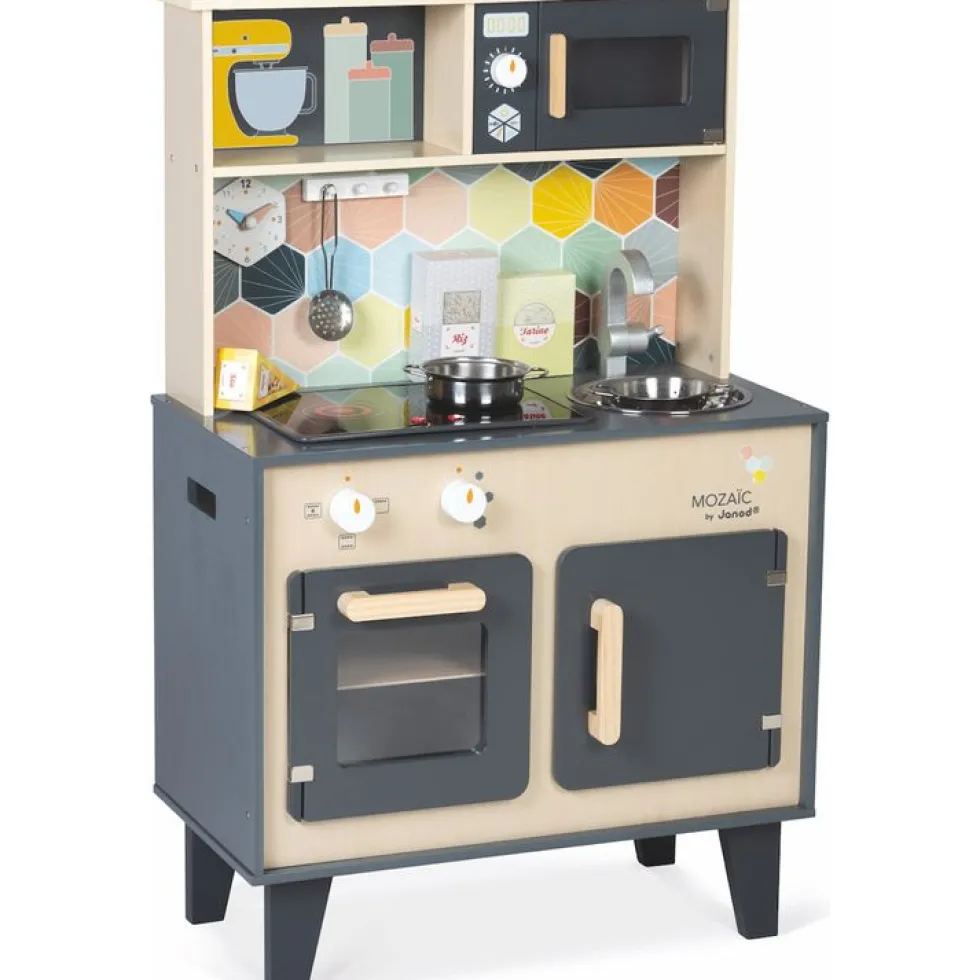 Big Wooden Mosaic Kitchen
