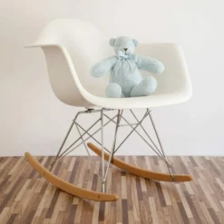Blue Cable Knit Plush Teddy Bear