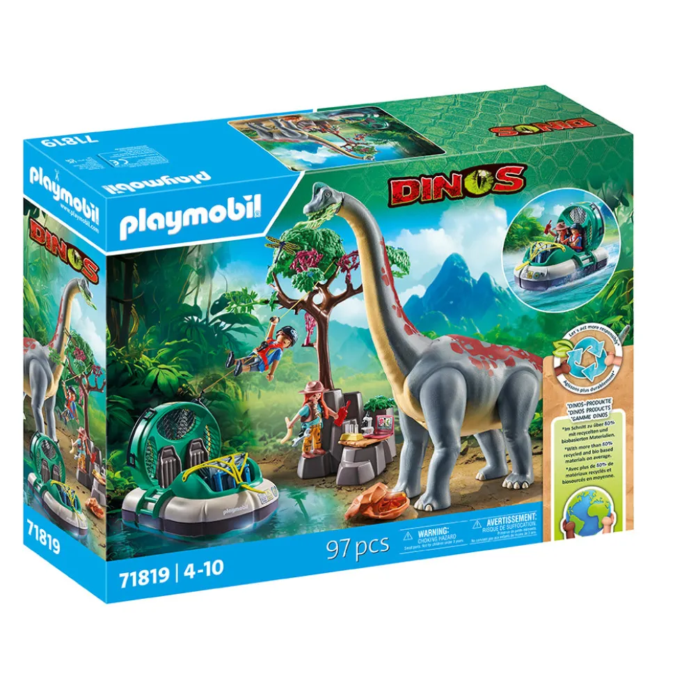 Brachiosaurus with Hovercraft Playset