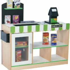 Cashier Austin Play Market Stand - Green / Wood