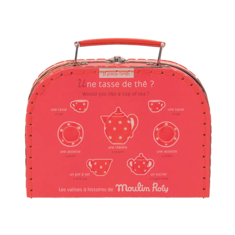 Cermaic Tea Party Set with Suitcase - The Big Family