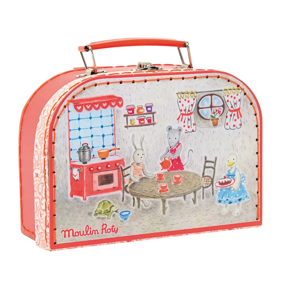 Cermaic Tea Party Set with Suitcase - The Big Family