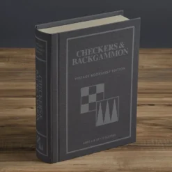Checkers & Backgammon Vintage Bookshelf Edition