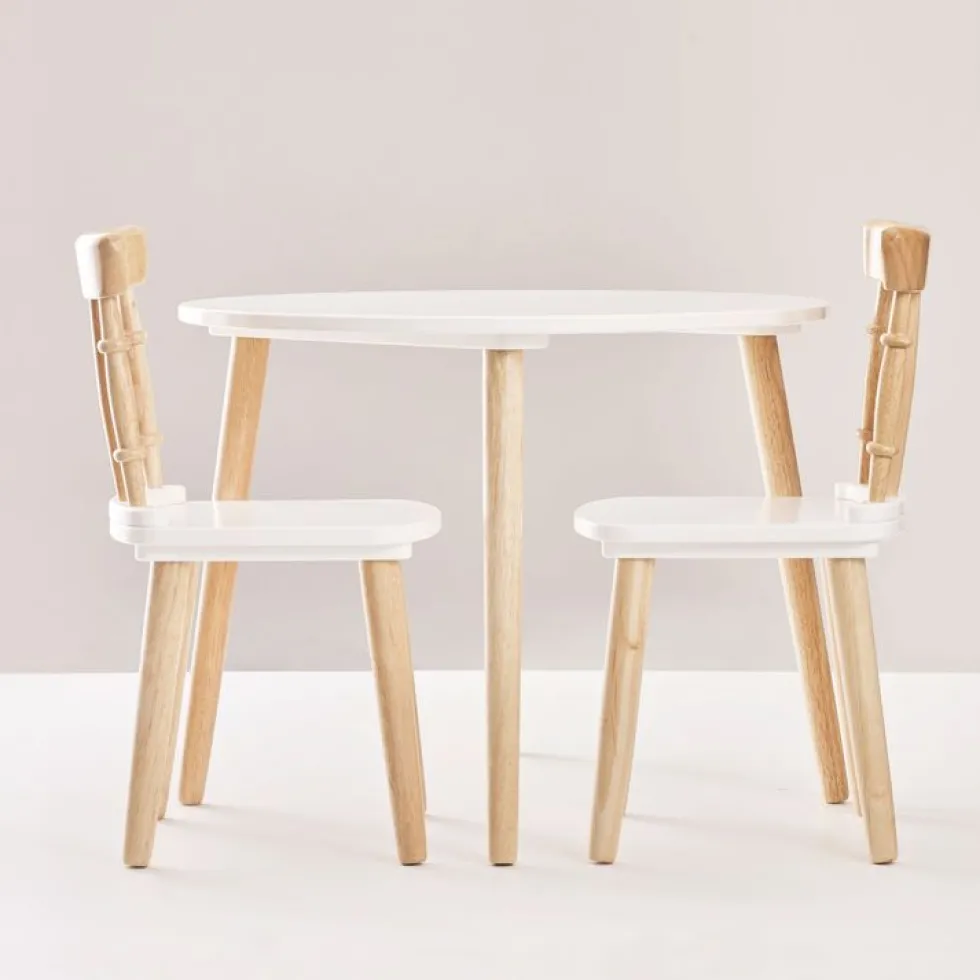 Children's Wooden Table and Chairs
