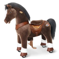 Chocolate Brown Model Y Horse Ride on Toy - 4-7 Years