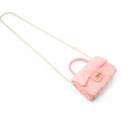 Classic Sparkle Top Handle Handbag - Bubblegum Pink