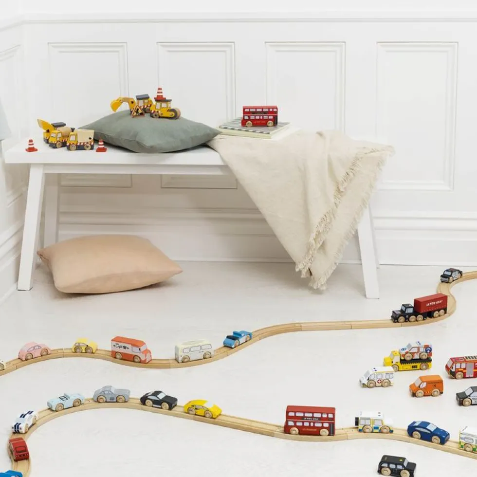 Classic Wooden Sports Cars - 7 Pieces