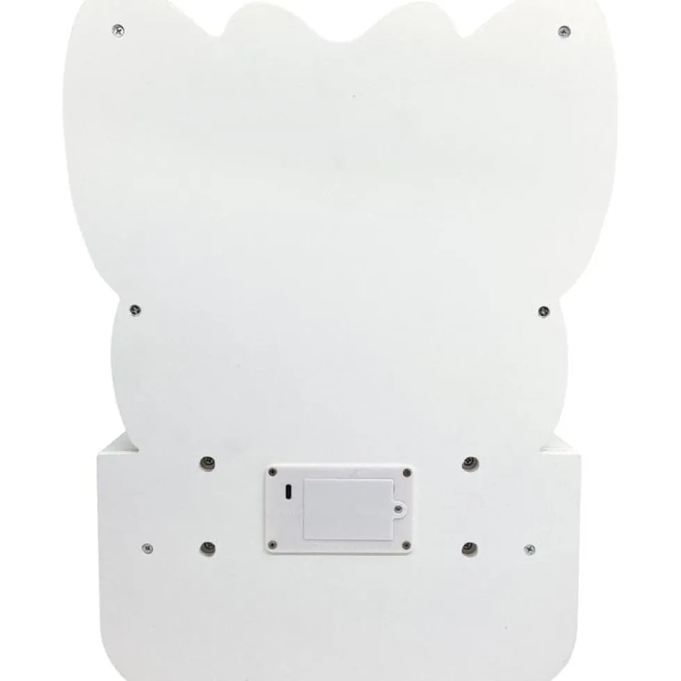 Colorful Butterfly-Shaped Tabletop Vanity with Illuminated Mirror