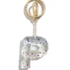 Confetti Initial Bag Charm - P