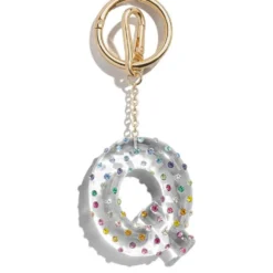 Confetti Initial Bag Charm - Q