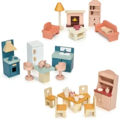 Dollhouse Downstairs Furniture Bundle