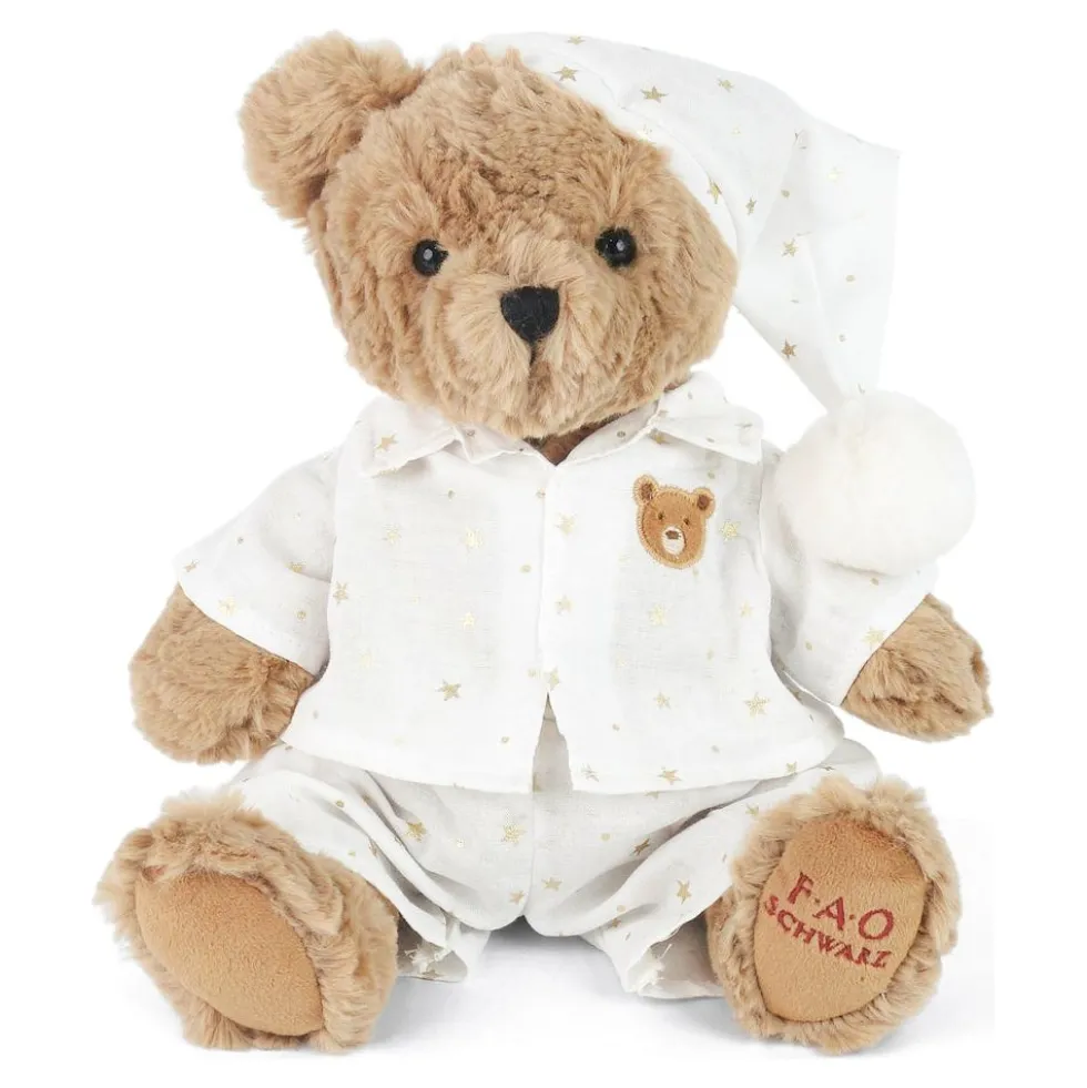 FAO Bear with White Star Pajamas
