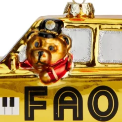 FAO Taxi Glass Ornament