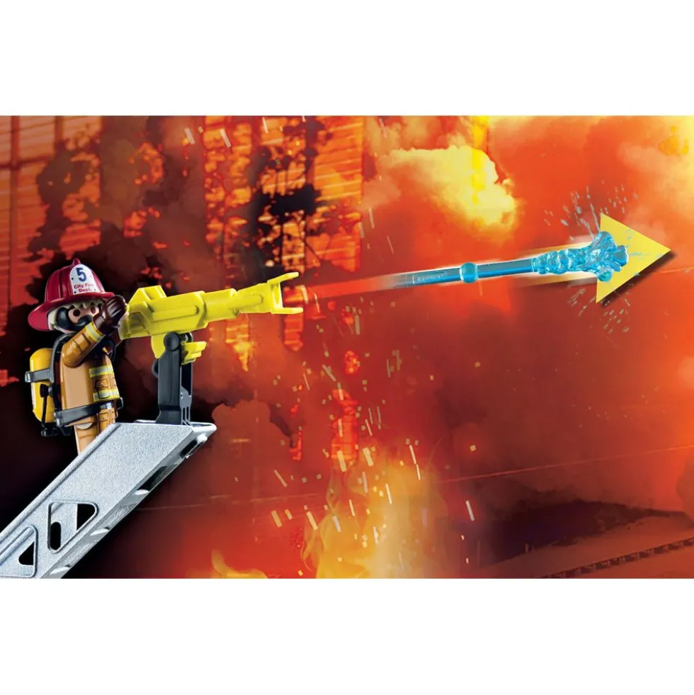Fire Truck with Accessories and 2 Figures