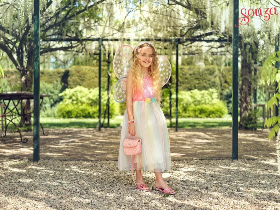 Flora Dress & Wings Set (Green) - 5-7 Years