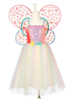 Flora Dress & Wings Set (Green) - 5-7 Years