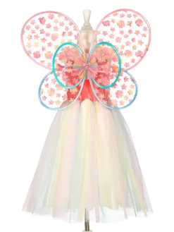 Flora Dress & Wings Set (Green) - 3-4 Years