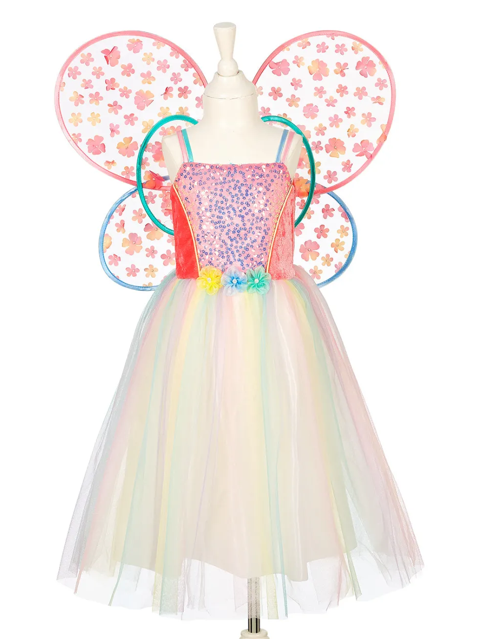Flora Dress & Wings Set (Green) - 3-4 Years