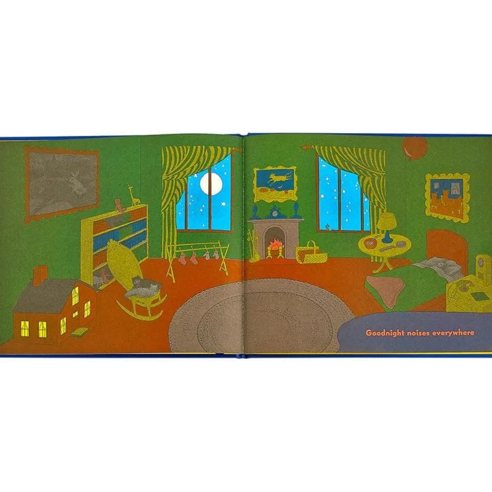 Goodnight Moon Book in Blue Bonded Leather