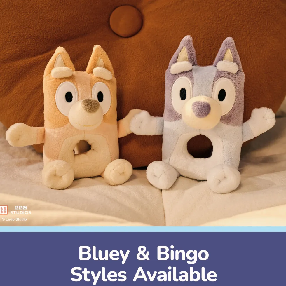 GUND Bluey Plush Ring Rattle - 6”