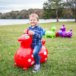 Gymnic Red Rody Horse Max Inflatable Bouncer Ride-on (with Hand Pump)