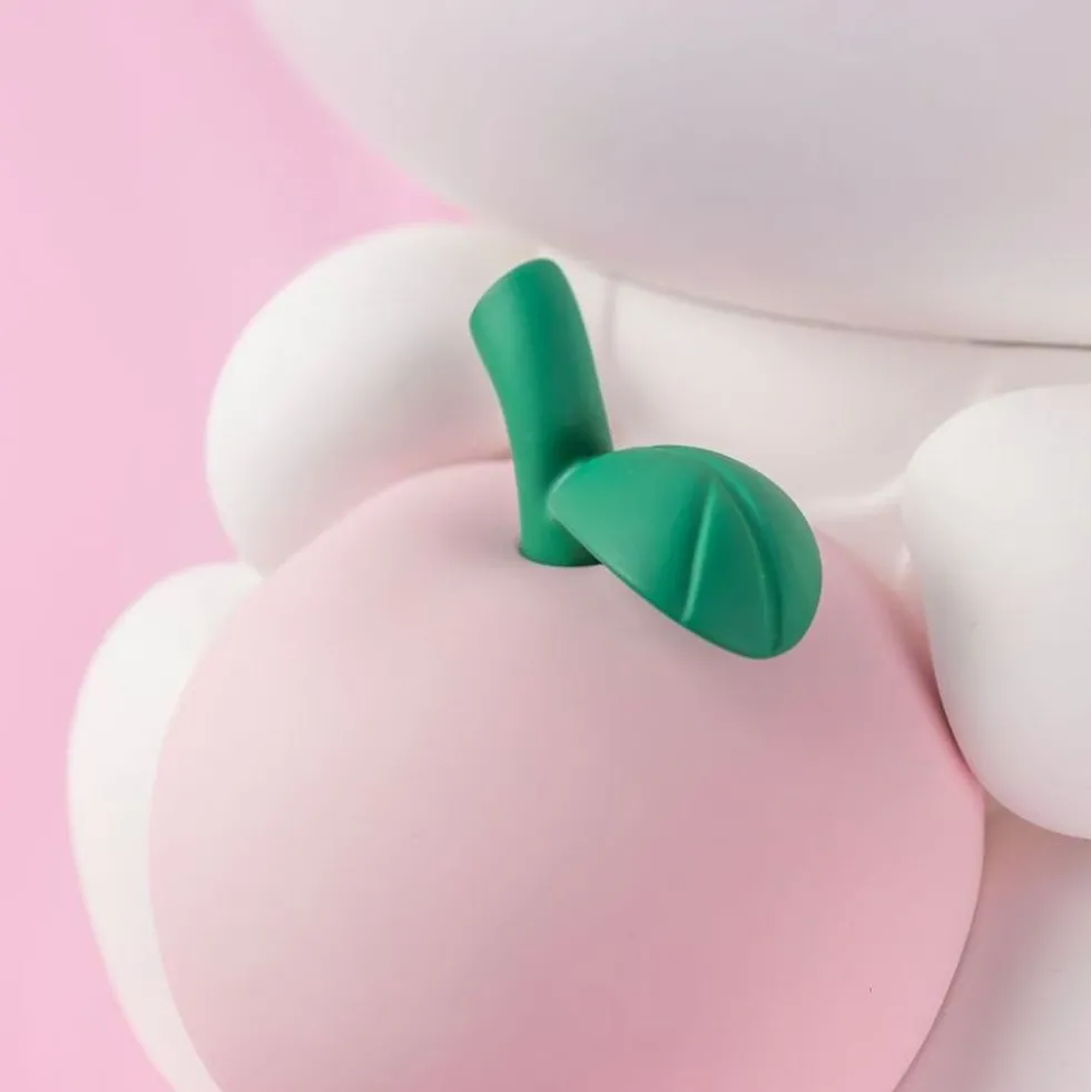 Hello Kitty Figure with Pastel Pink Apple - 10.2"