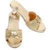 High-Heel Ellina Slipper (Gold) - Size 10-11