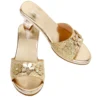 High-Heel Ellina Slipper (Gold) - Size 8-9