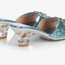 High-Heel Ice Queen Slipper (Blue) - Size 8-9