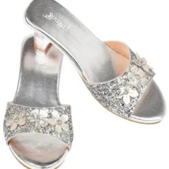 High-Heel Mariona Slipper (Silver) - Size 12-13