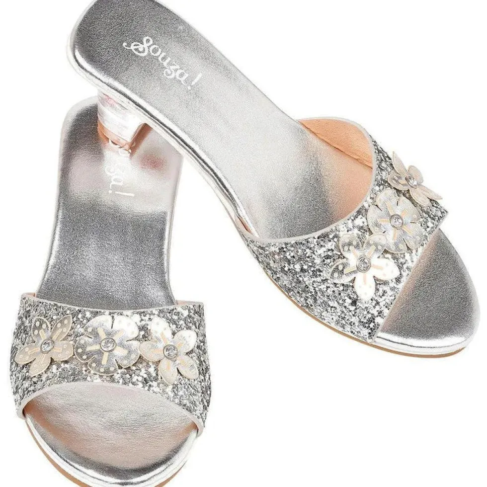 High-Heel Mariona Slipper (Silver) - Size 12-13