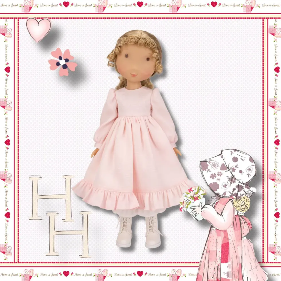 Holly Hobbie - Pink Girl Dollset