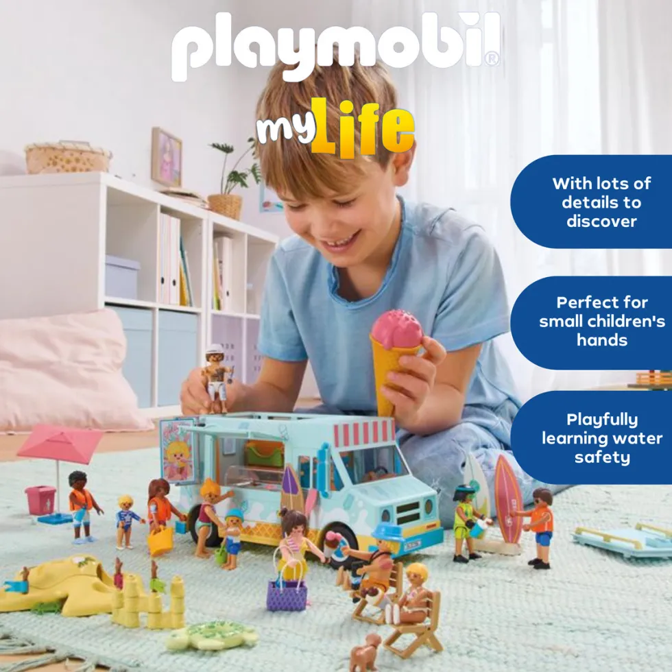 Ice Cream Truck with Surf Shop Playset