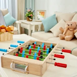 2 in 1 Tabletop Game: Foosball & Hockey