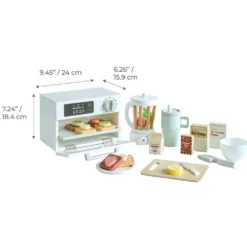 Jolly Pals Wooden Bakery Stand with 12 Pastry Pieces