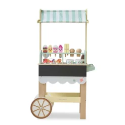 Jolly Pals Wood Ice Cream Stand with 33 Accessories and Chalkboard