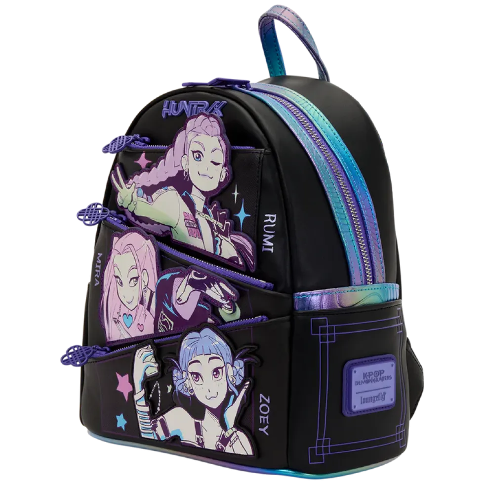 KPop Demon Hunters HUNTR/X Mini Backpack with Photo Card Charm