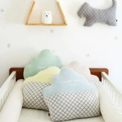 Light Blue Cupcake Pillow
