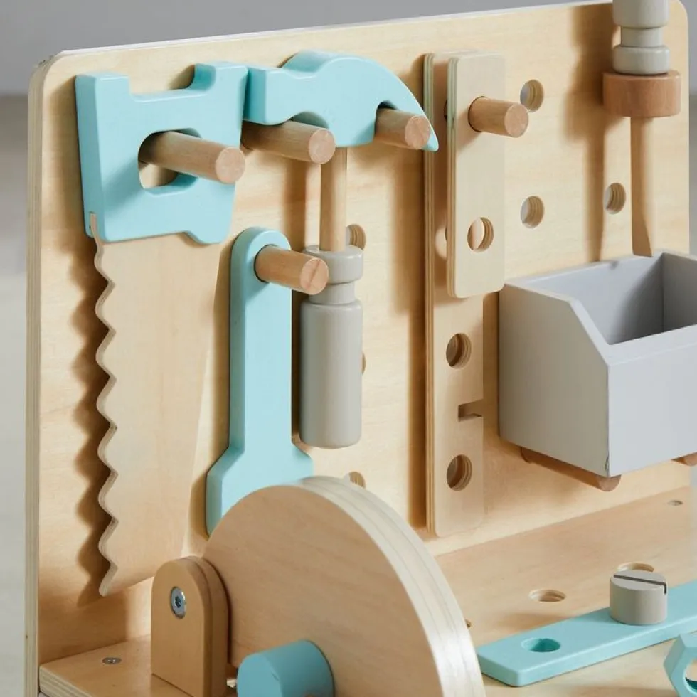 Little Builder Wooden Construction Workbench