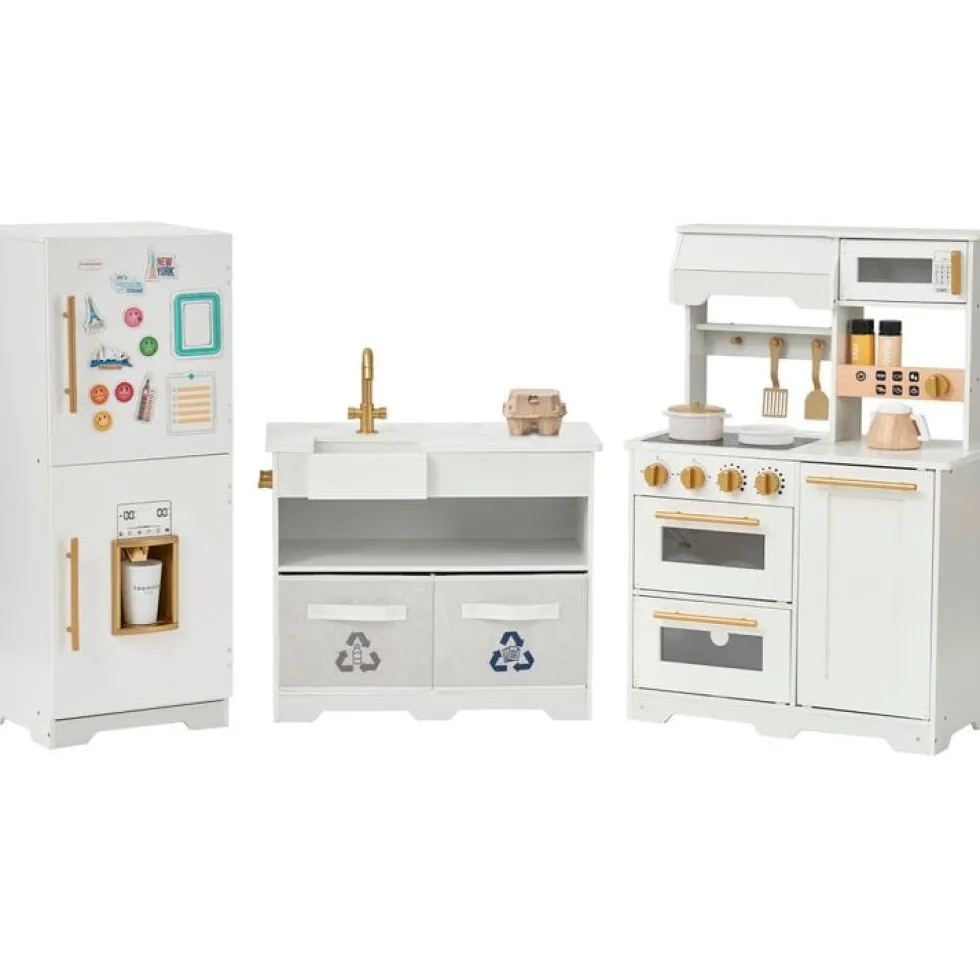 Little Chef Atlanta Modular Play Kitchen - White/Gold