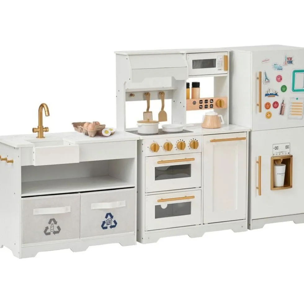 Little Chef Atlanta Modular Play Kitchen - White/Gold